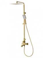 Душевая система WONZON & WOGHAND FLEX, Брашированное золото (WW-88047072-BG)