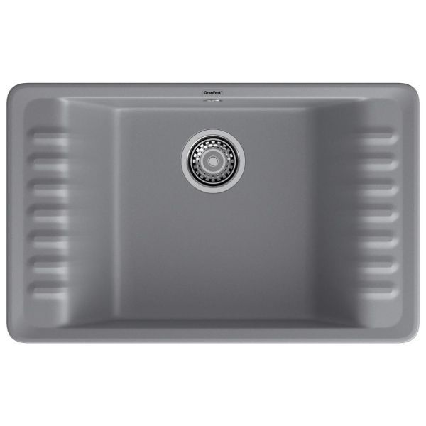 Кухонная мойка GranFest QUARZ 71, темно-серый