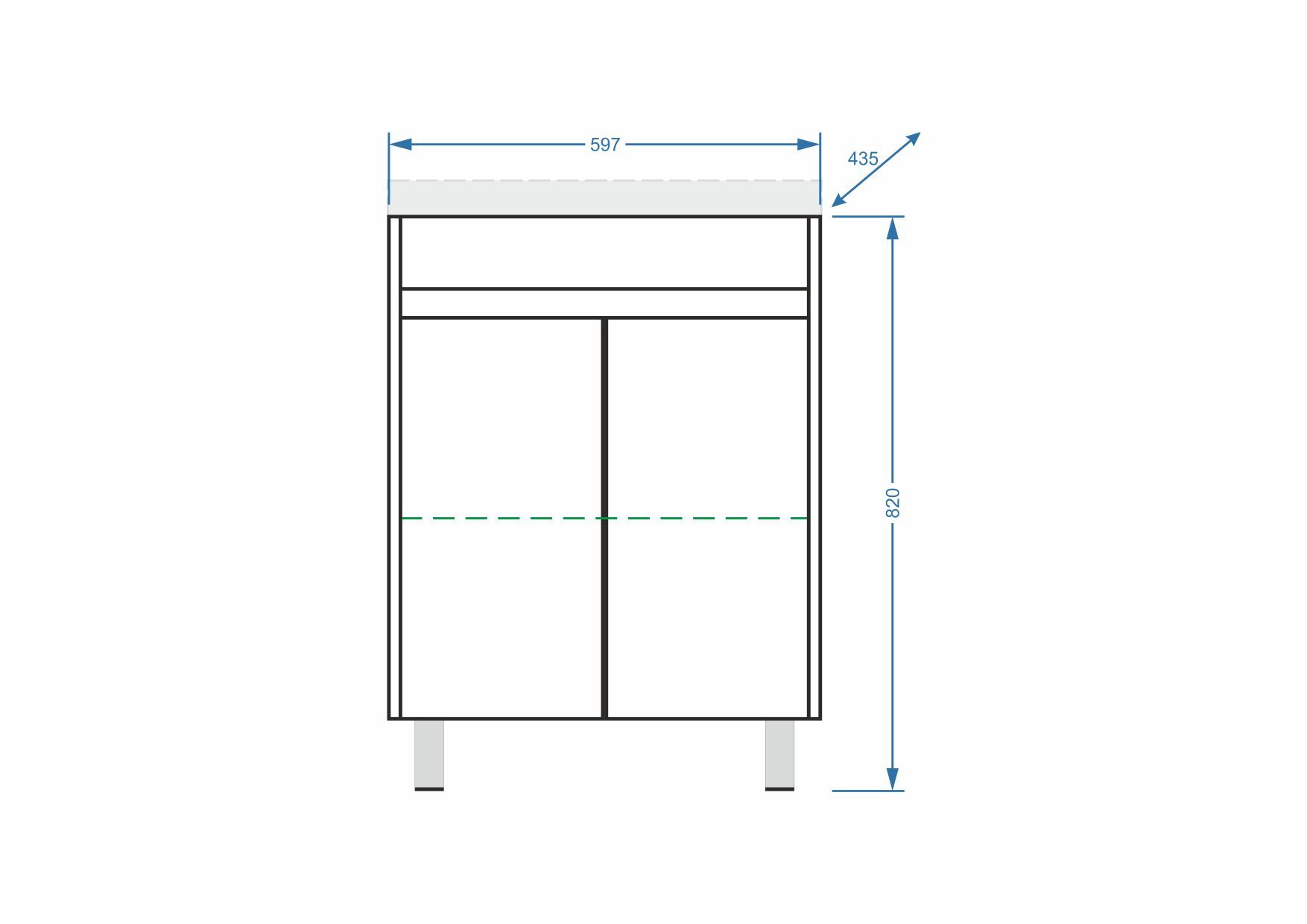 Тумба напольная "Фаворита 60", Сомо 60