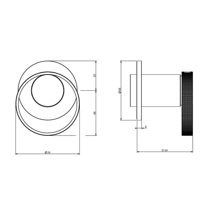 Gessi Anello Встраиваемый однорычажный смеситель на 1 выход, цвет: Black XL