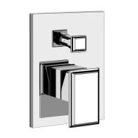 Gessi Eleganza Встраиваемый однорычажный смеситель с автоматическим переключателем ванна/душ(внешние части), цвет: хром