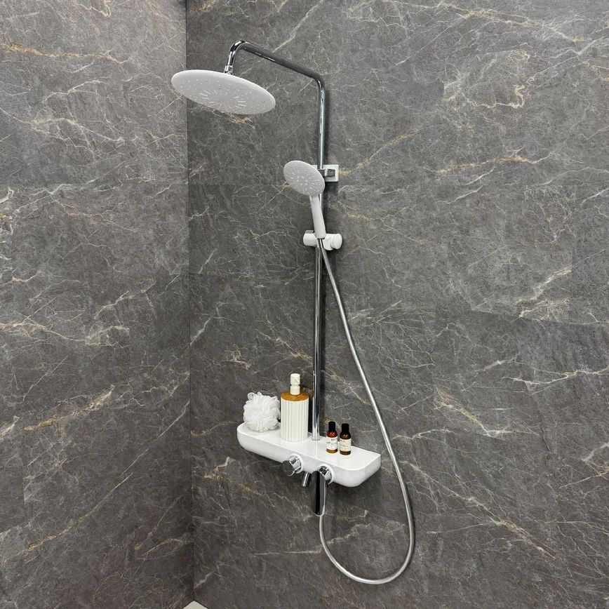 Душевая система Fixsen LINE FX-9200, белая+хром, артикул FX-9200