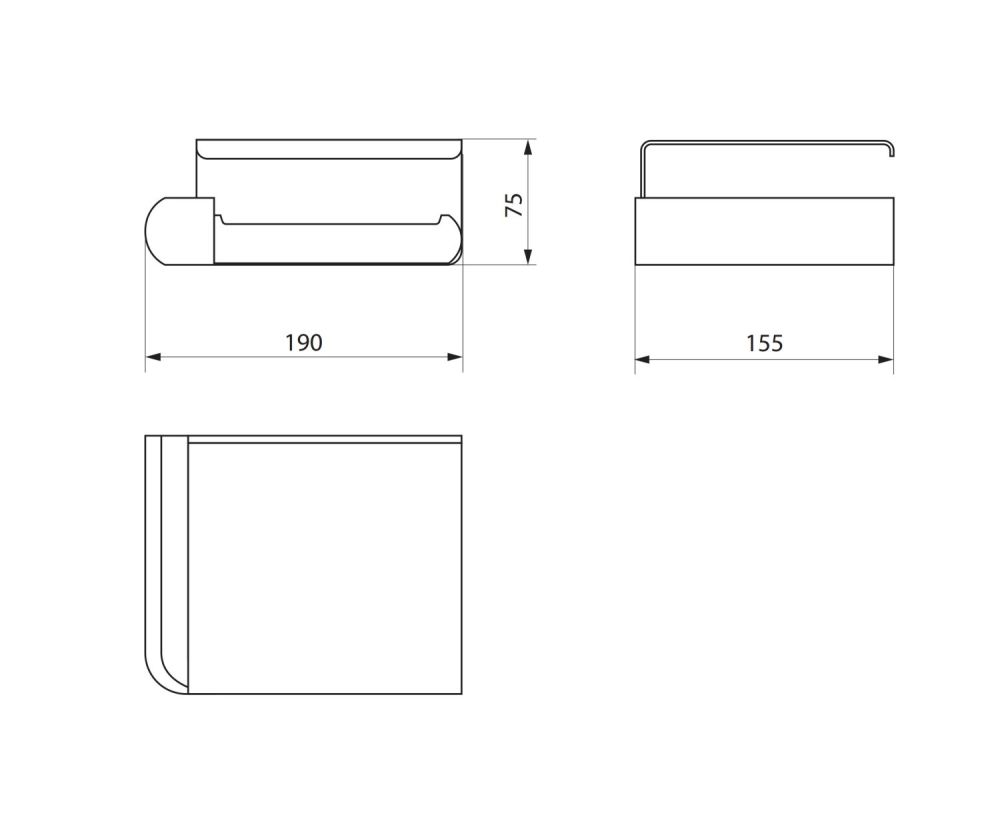 Бумагодержатель с крышкой Rush Flores (FL08111B), артикул FL08111B