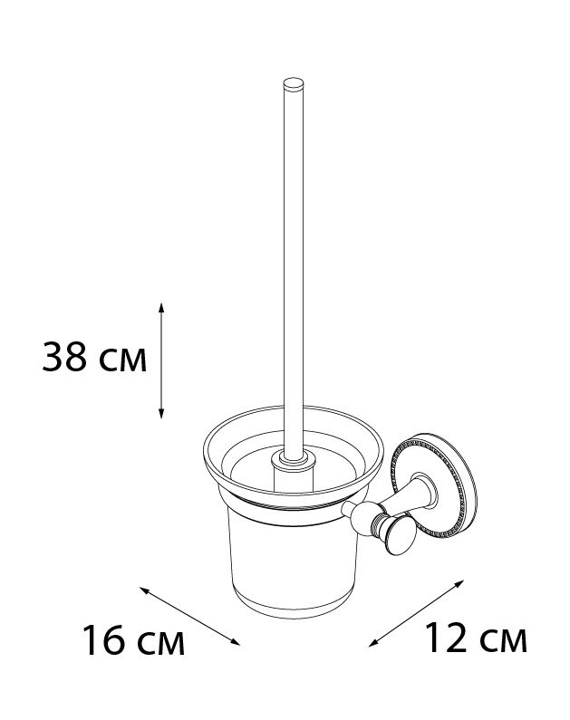 Ерш для туалета FIXSEN ADELE (FX-55013), артикул FX-55013