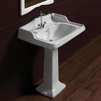 SIMAS Arcade 73, раковина  с бортиком 73*54, с 1 отв. под смеситель, цвет: белый