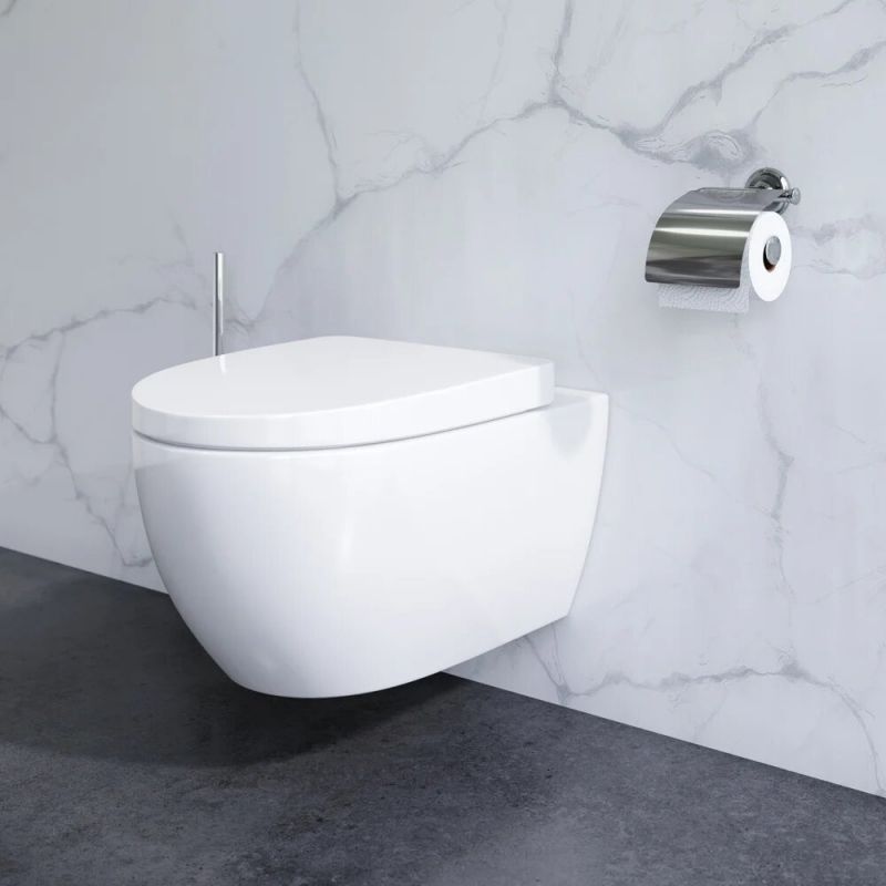 Комплект унитаза с инсталляцией AM.PM Awe CK11FB с сиденьем Микролифт с клавишей смыва Хром и аксессуарами для ванной комнаты Комплект унитаза с инсталляцией AM.PM Awe CK11FB с сиденьем Микролифт с клавишей смыва Хром и аксессуарами для ванной комнаты