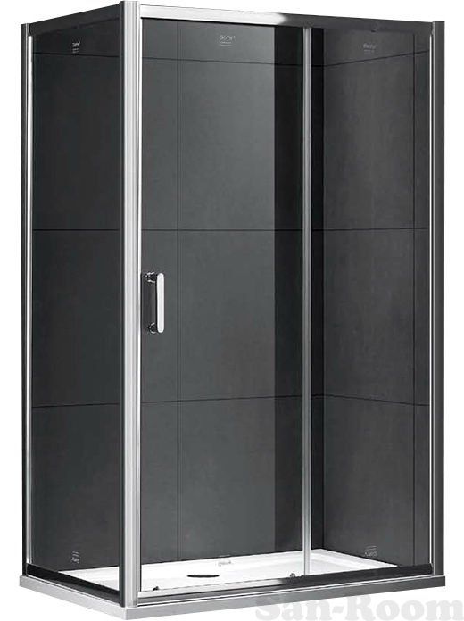 Душевой уголок Gemy S30191E-A100 130х100 профиль Хром стекло прозрачное Душевой уголок Gemy S30191E-A100 130х100 профиль Хром стекло прозрачное