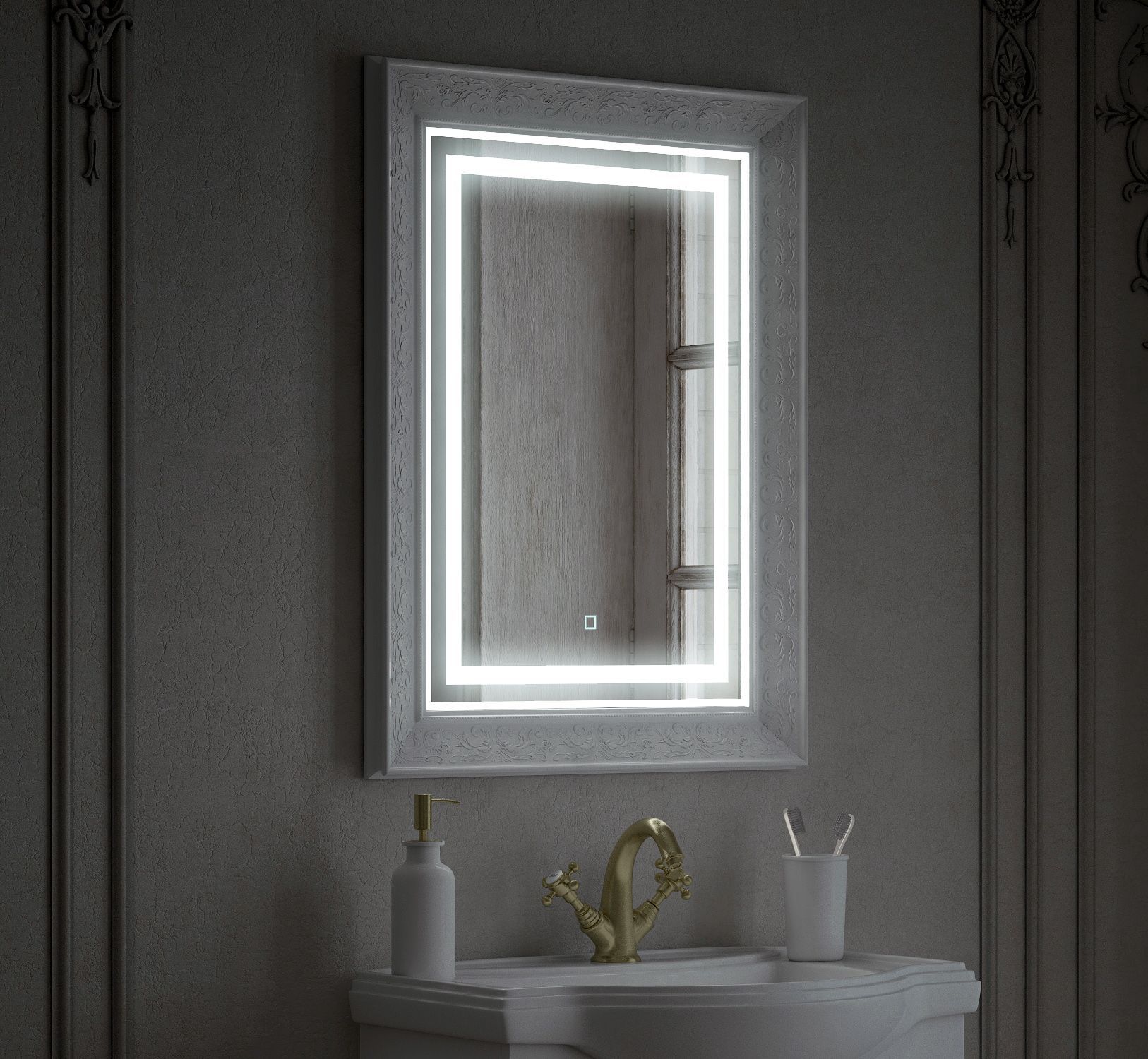 Зеркало LED "Классика 610*810", сенсор Зеркало LED "Классика 610*810", сенсор