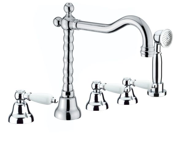 Смеситель на борт ванны Fiore COLONIALE 02CR0607, хром