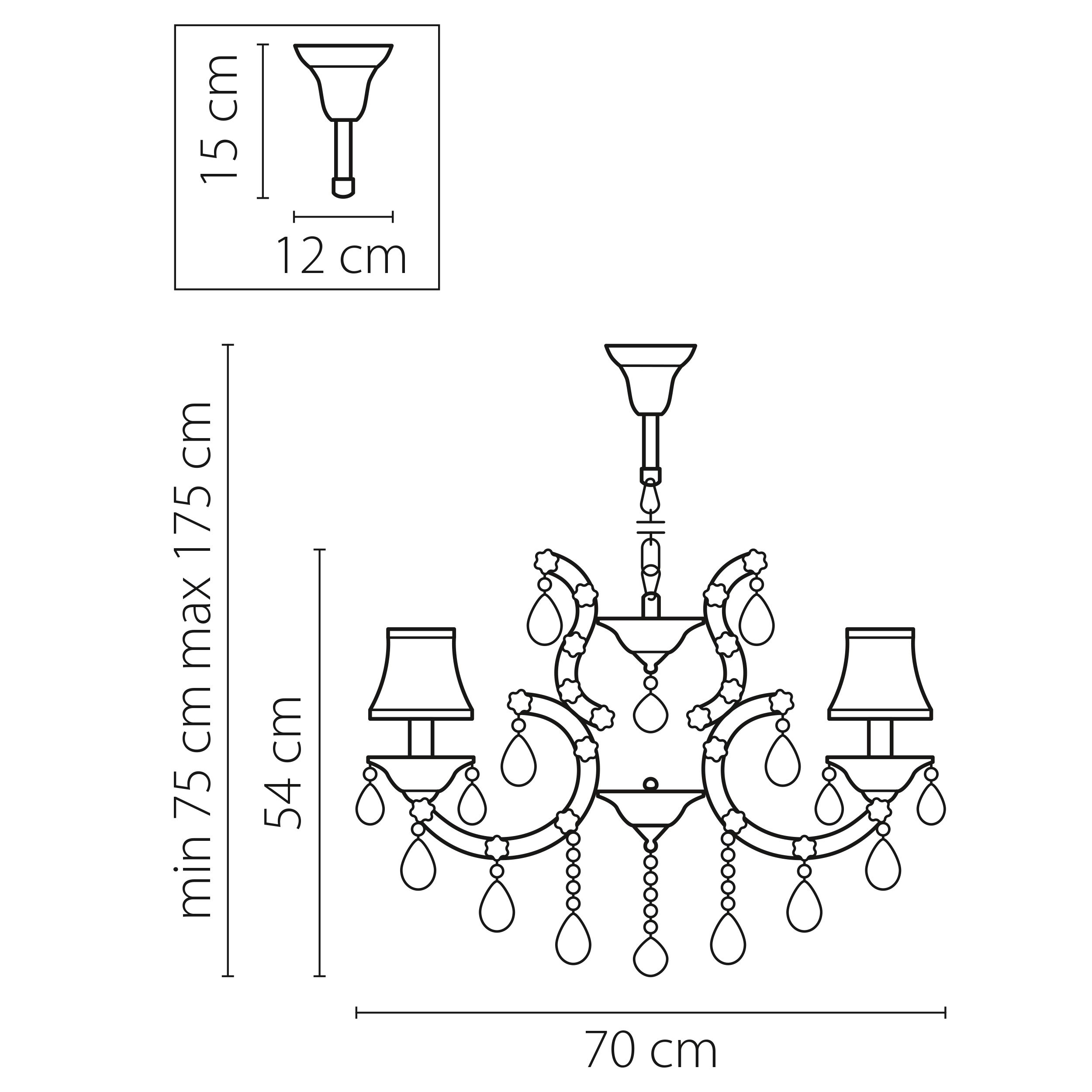 Люстра подвесная Princia Lightstar Premium 726081