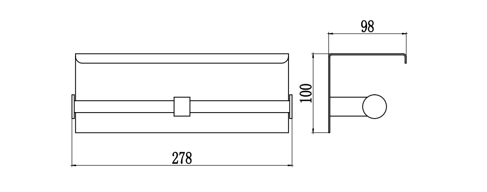 Держатель для туалетной бумаги Savol S-00AK57H, черный, артикул S-00AK57H