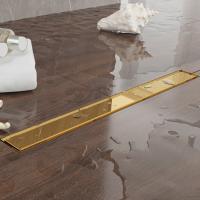 Plumberia Selection Трап душевой PS LINEAR 6x90 2устор. накладка из нерж.стали, комбинир.затвор с горизонт. Выпуском Ду 50мм,40л/мин, золото 24К Plumberia Selection Трап душевой PS LINEAR 6x90 2устор. накладка из нерж.стали, комбинир.затвор с горизонт. Выпуском Ду 50мм,40л/мин, золото 24К