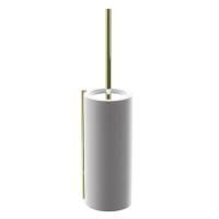 BERTOCCI Easy Ерш напольный из композита, отделка "тысяча строк", цвет белый матовый/золото