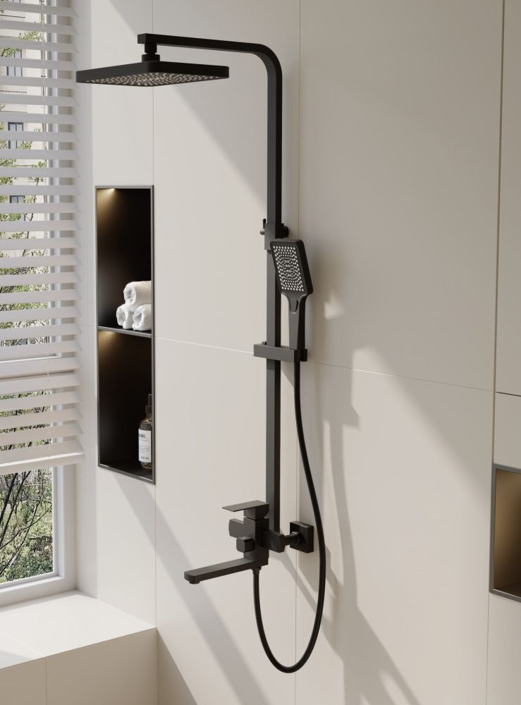 Душевая система BELZ B24817-7, черный