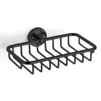 Мыльница-решетка, Bertocci, Cinquecento, ширина, мм-220, глубина, мм-120, высота, мм-30, тип установки-настенный, материал мыльницы-металл, цвет-черный матовый