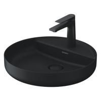 Duravit Vitrium Раковина накладная круглая 460мм, из DuroCast UltraResist-композит, без перелива с полкой с 1 отв для смес., Цвет темно-серый матовый Duravit Vitrium Раковина накладная круглая 460мм, из DuroCast UltraResist-композит, без перелива с полкой с 1 отв для смес., Цвет темно-серый матовый