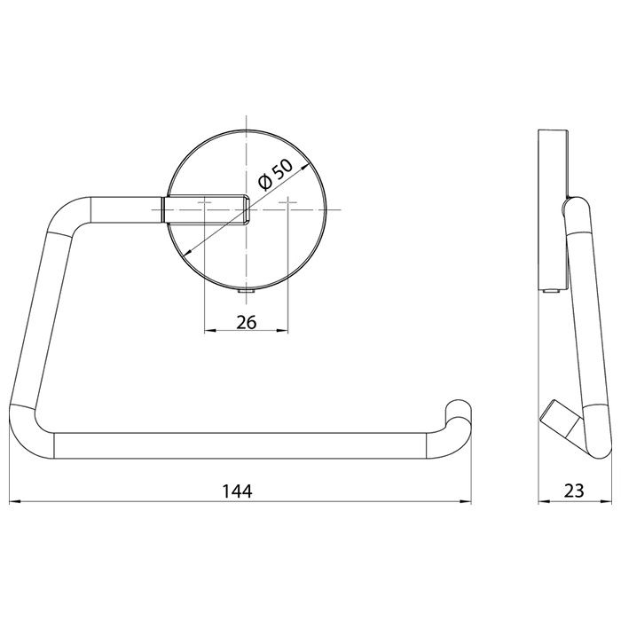 Emco Round Держатель туалетной бумаги без крышки, цвет белый