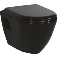 Унитаз Creavit Terra TP325-11SI00E-0000 подвесной Черный без сиденья