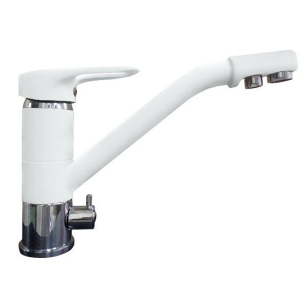 Смеситель для кухни с подключением фильтра GranFest 2624-1, иней