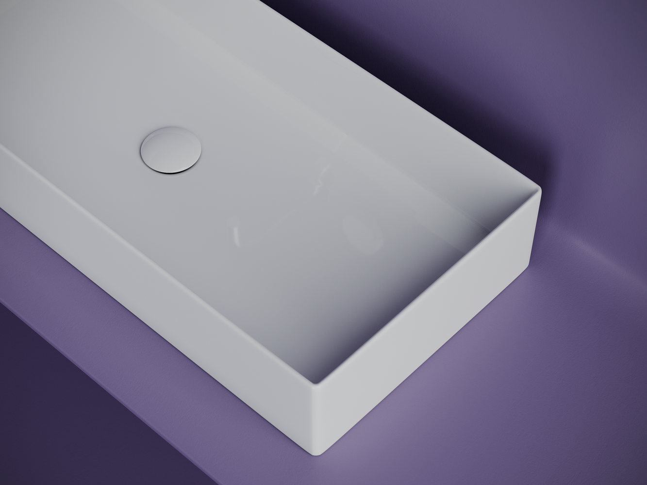 Раковина накладная прямоугольная Элемент (Element) 801x361x130, цвет белый, артикул CN6072