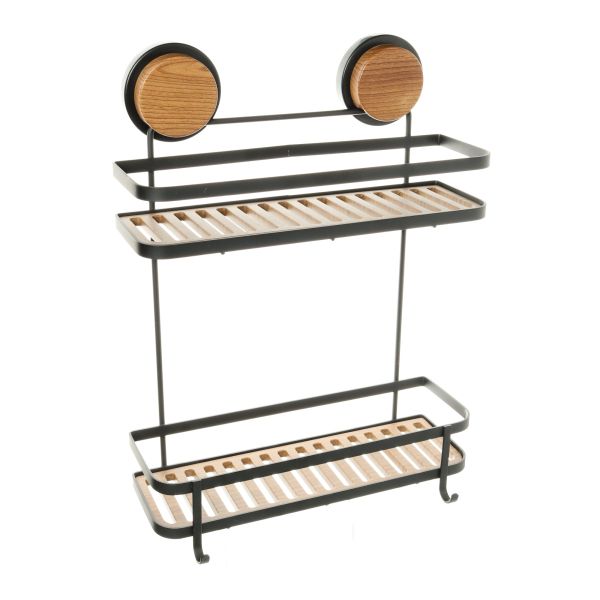 Полка металличеcкая FIXSEN MAGIC  FX-950B-2, черный/коричневый