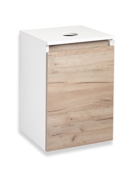Тумба Runo Бари 40 крафт дуб под накладной умывальник (00-00001372)