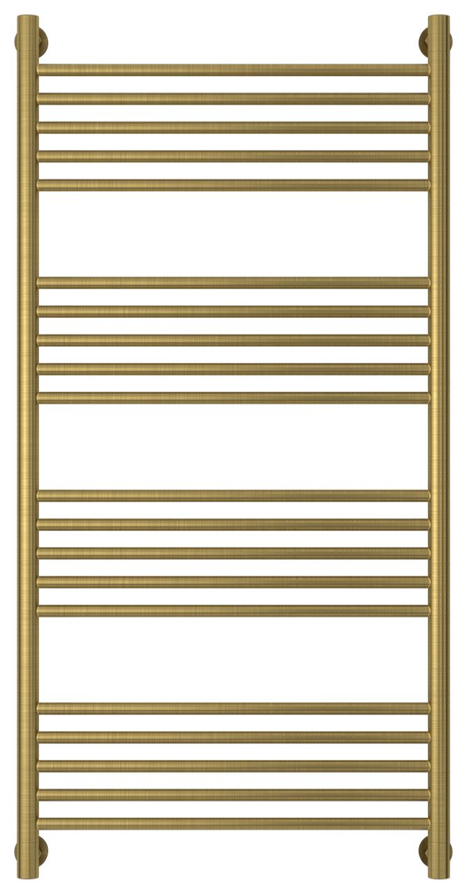 Полотенцесушитель водяной "Богема+" прямая 1200х600 (Состаренная ЛАТУНЬ)