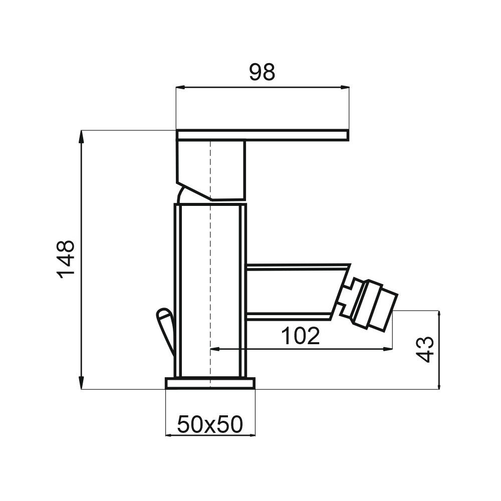 Смеситель для биде Rav Slezak Loira LR544.5, хром, артикул LR544.5
