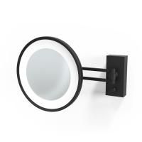 Decor Walther BS 36/V LED Косметическое зеркало 22см, подвесное, увел. 5x, подсветка LED, цвет: черный матовый