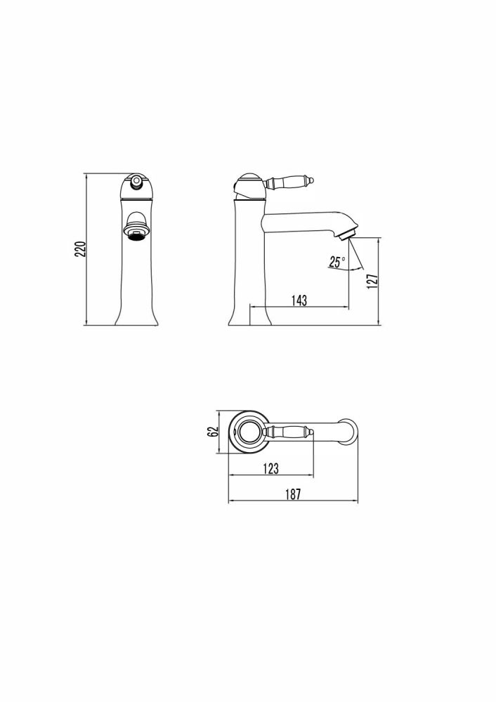 Смеситель для раковины Lemark Villa (LM4837B), артикул LM4837B