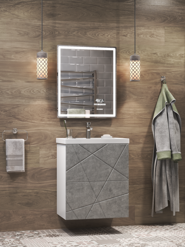 Зеркало VIGO Geometry Media z.GEO.60.Media, 60 см, артикул z.GEO.60.Media