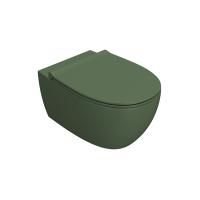 GLOBO 4ALL Унитаз подвесной БЕЗОБОДКОВЫЙ 54*36см, с системой скрытого крепежа, цвет felce ЦЕНА)