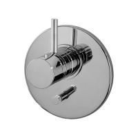 Смеситель для душа, Fima Carlo Frattini, Fimatherm, тип открывания воды-однорычажный, тип регулирования воды-термостатический картридж, монтаж-настенный встраиваемый, на два источника с переключателем, внутренняя часть-необходимо заказать, цвет-хром