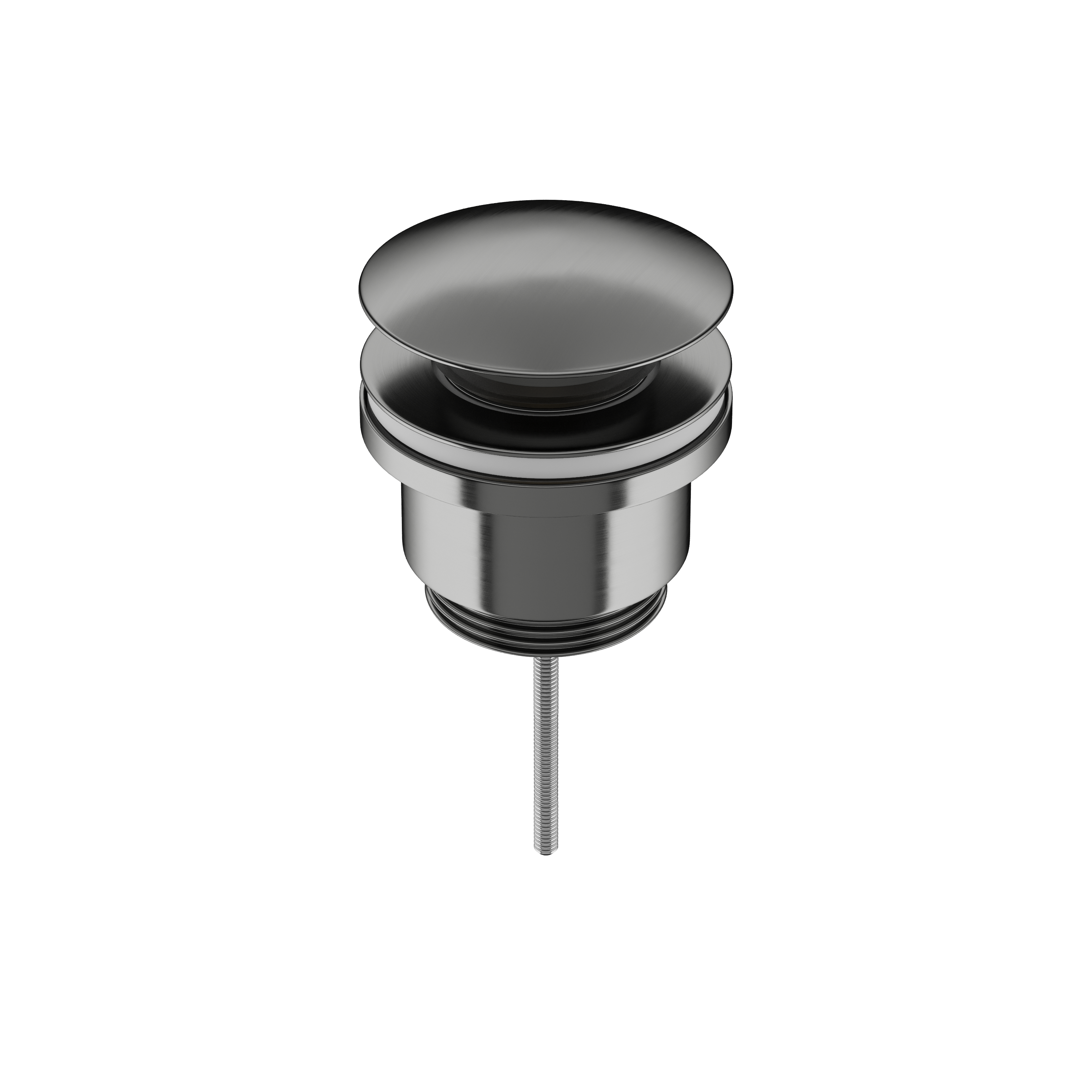 Донный клапан универсальный Ceramicanova 70003GG с системой "Клик - Клак" латунь вороненая сталь ПВД (PVD), артикул 70003GG