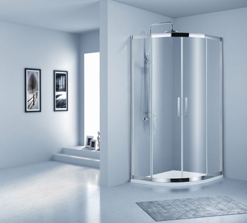 Душевой уголок Bravat Stream 90x90 BS090.1203S профиль Хром стекло прозрачное