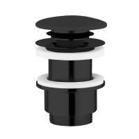 Донный клапан, Globo, для раковин, материал крышки-керамика, цвет крышки-черный матовый