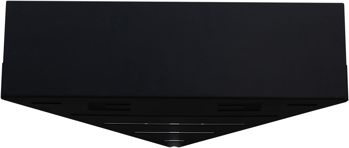 Полка Aquanet Магнум 28x28 черная матовая, угловая Полка Aquanet Магнум 28x28 черная матовая, угловая