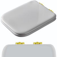 KERASAN Waldorf запчасть - комплект шарниров (микролифт) для сидения 418701/418740, цвет золото