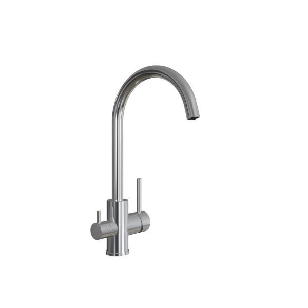 Смеситель для кухни с подключением фильтра Florentina КЛИО 333.35Н.2113.900, нержавеющая сталь
