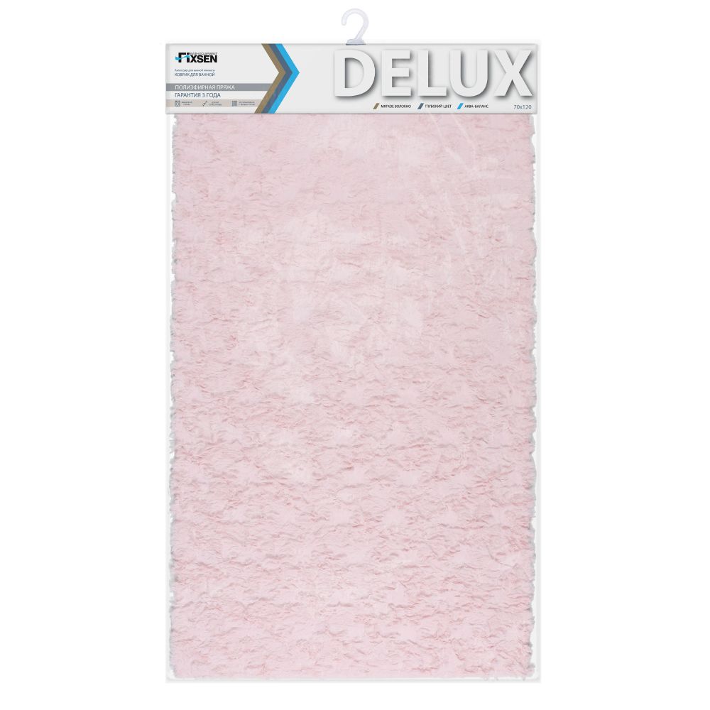 Коврик для ванной комнаты FIXSEN DELUX FX-9040B, розовый, артикул FX-9040B