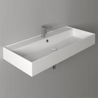 SIMAS AGILE Раковина подвесная 101х46 см, с переливом, с 1 отв под смеситель,цвет белый SIMAS AGILE Раковина подвесная 101х46 см, с переливом, с 1 отв под смеситель,цвет белый