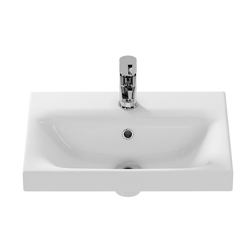 Раковина Cersanit MODUO SLIM UM-MOD50SL/1, 50 см, артикул UM-MOD50SL/1