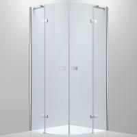 Душевой уголок Black&White Stellar Wind S701-900x900 радиальный профиль Серебристый хром стекло прозрачное