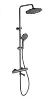 Душевая система с термостатом WONZON & WOGHAND, Темный графит (WW-B3069-BGG)