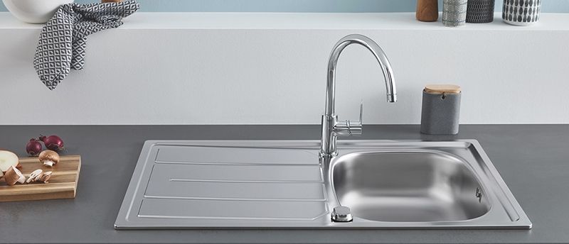 Кухонная мойка Grohe K200 31552SD0 Полированная сталь Кухонная мойка Grohe K200 31552SD0 Полированная сталь