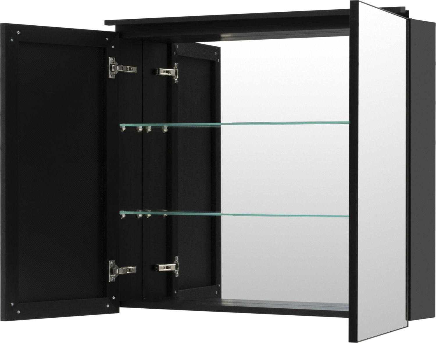 Зеркальный шкаф De Aqua Алюминиум 90 черный