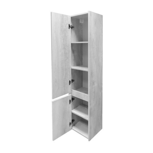 Шкаф пенал Comforty Бремен 35 4142376 подвесной Дуб белый, артикул 4142376