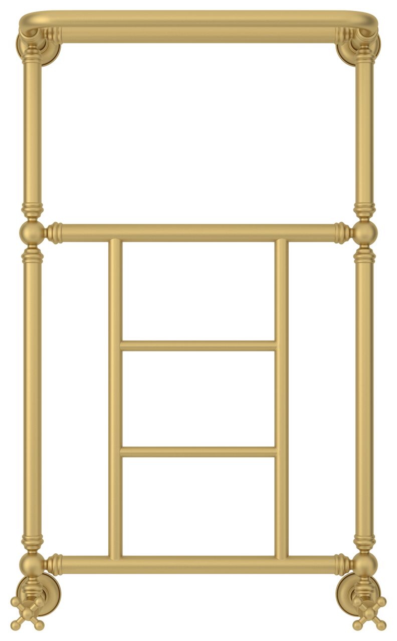 Полотенцесушитель водяной "Ренессанс 1452" 860х500 (Матовое ЗОЛОТО)