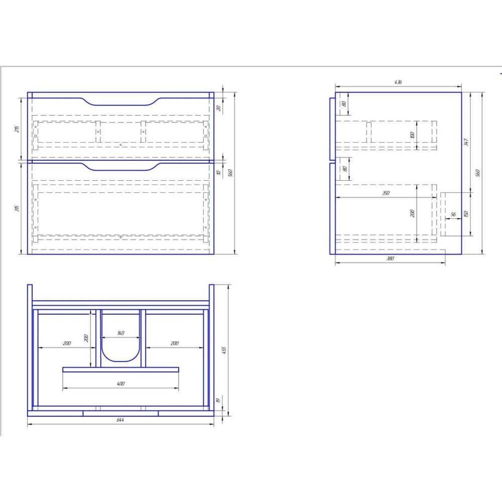 Тумба с раковиной подвесная Dreja Q 70 см, белый, артикул 99-0002-com