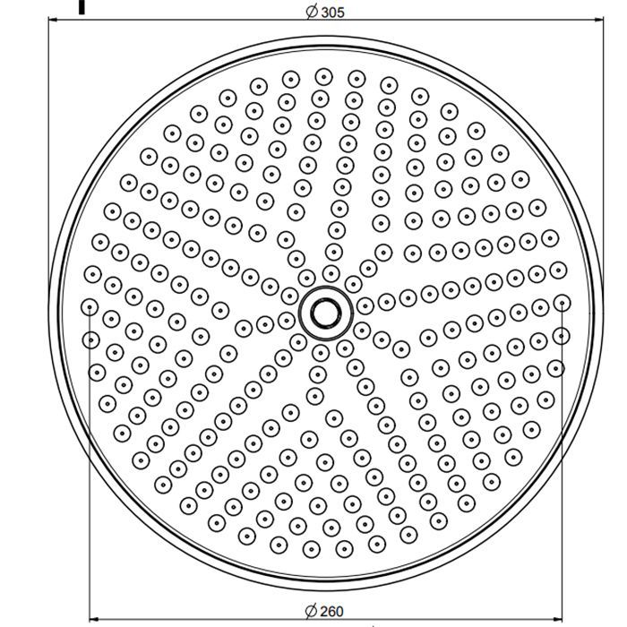 FIMA|Carlo Frattini Wellness Верхний душ из латуни Ø 300 мм., цвет хром